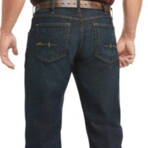 ARIAT M5 Work Rebar Mens Straight Leg Dark Wash Jeans DuraStretch 10016223 - NWT